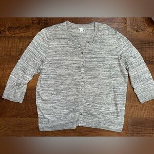 Croft & Barrow Light Gray Women's Cardigan